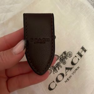 Mens coach money clip